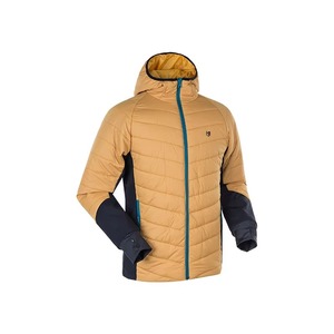 Veste de ski isolée à capuche pour homme, couleur beige marine, rembourrage synthétique, fermeture éclair, coupe-vent, vêtements d'hiver pour l'extérieur - Product Image 6