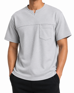 T-shirt Homme Streetwear 100% Coton 200 GSM Surdimensionné Écologique Respirant Séchage Rapide Nouvelle Mode Pakistan avec Support OEM - Product Image 1