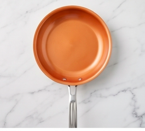 Modern Orange Ceramic Non-Stick Frying <b>Pan</b> With Stainless Steel Handle Heat Resistant For Home Hotel And <b>Induction</b> Cookers Use - Product Image 2