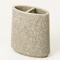 Ensemble de salle de bain en résine écologique à 7 pièces, design marbré, couleur personnalisable 2024, distributeur de savon à pompe en mousse, boîte à mouchoirs, savon en sable