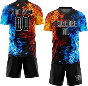ชุดเสื้อฟุตบอลผู้ชายแบบกำหนดเอง OEM ผลิตจากโพลีเอสเตอร์ 100% |   แห้งเร็ว ระบายอากาศได้ดี |   มีสินค้าพร้อมส่ง |   การผลิตสินค้าจำนวนมาก - Product Image 4
