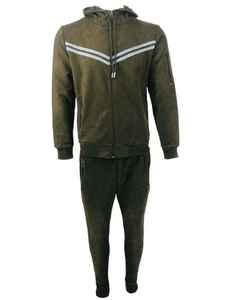 Survêtement de sport en cuir pour femme enceinte, avec sweat à capuche zippé et pantalon cargo léger assorti - Product Image 1