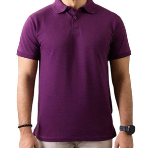 T-shirt polo homme 100% coton, col polo, design personnalisé de haute qualité, couleur unie, manches courtes - Product Image 1