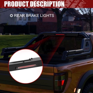 Barra Antivuelco Reforzada para Camioneta con Luz de Freno, Barra Deportiva de Acero para Hilux, Ranger, F150, RAM 1500, D-Max, NP300, 4x4, BYD Shark 6 - Product Image 6