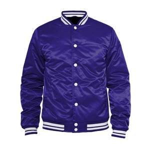Classic Satin Varsity <b>Jacket</b> <b>for</b> Men and <b>Women</b> <b>Lightweight</b> Casual Outerwear with Modern Letterman Inspired Style - Product Image 3