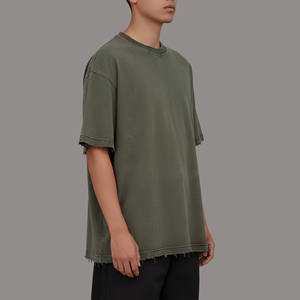 T-shirt pour homme de haute qualité, écologique, respirant, surdimensionné, impression sérigraphique, style décontracté, manches courtes, col rond, jersey en coton - Product Image 4