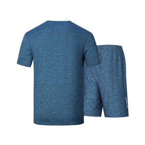 Custom Made Casual Men's Summer 2-Piece Breathable Polyester/Cotton T-Shirt and <b>Shorts</b> Set-High Quality OEM Service - Product Image 2
