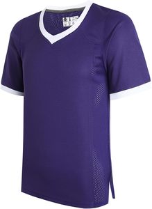 <b>Men's</b> <b>Orange</b> V-Neck Short Sleeve Sport Jersey Quick Dry Polyester Casual <b>Shirt</b> Summer Wear - Product Image 4