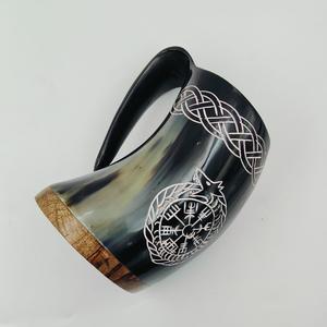 Best Quality Natural Horn <b>Mug</b> Tankard Handmade Buffalo Horn with Engraving Customized Horn <b>Mugs</b> manufactured for Drinking - Product Image 2