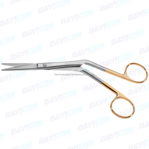 Ciseaux à septum nasal manuels HEYMAN de 18cm avec lame en acier inoxydable et base d'instrument chirurgical en carbure de tungstène TC - Product Image 3