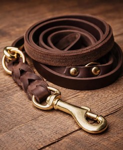 Correa para Perro de Algodón 100% Ecológica y Resistente de Primera Calidad con Estampado Animal y Decoración de Lazo de Estilo Moderno - Product Image 1