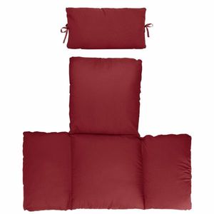 Thicken Soft Egg Swing <b>Chair</b> <b>Pad</b> Red Hanging Basket Seat Cushion with Headrest Outdoor Hanging Egg <b>Chair</b> Cushion - Product Image 2