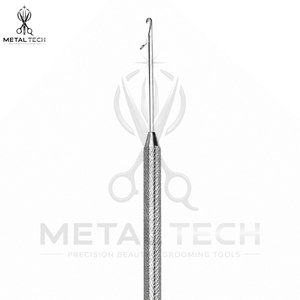 Silver Textured Metal Hair Extension Pulling <b>Needle</b> Latch Hook Wire <b>Threader</b> Set Bulk Supply Professional Salon Tool Kit - Product Image 6