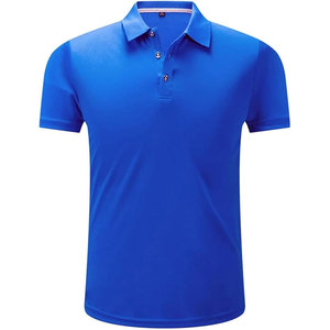 Camisa Polo de Manga Corta Azul Marino para Hombre, Corte Regular, Color Sólido, Cuello con Botones, Estilo Casual, Tejido Ligero para Verano - Product Image 5