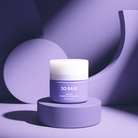 [ECOSMEC] SO BASE Masque Crème au Collagène Sans Rinçage avec Contenant Distributeur Fraîcheur pour Soin Hydratant Profond Jour & Nuit