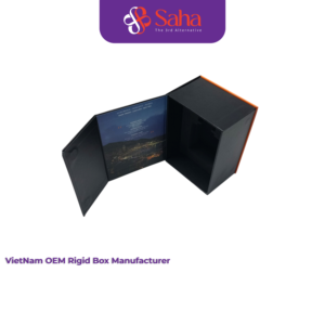 Cajas Rígidas de Papel Kraft Biodegradable Reciclable Hechas a Mano, OEM, Personalizables con Estampado en Lámina Dorada, Grabado en Relieve y Laminación Mate para Regalos - Product Image 2