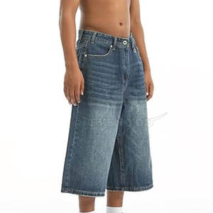 Pantalones Cortos Casuales Urbanos para Hombre, Estilo Jeans, Corte Holgado, Cómodos para Uso Diario - Product Image 6