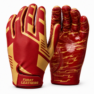 Gants de football pour hommes et garçons, respirants, anti-humidité, avec grip en silicone adhésif, durables, qualité professionnelle, personnalisables - Product Image 1