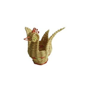 Petit pot de fleurs en rotin en forme d'oiseau ou d'animal, décoration de bureau, avec rotin inclus, idéal pour cadeau, article de sourcing B2B personnalisé, vente en gros, approvisionnement direct - Product Image 1