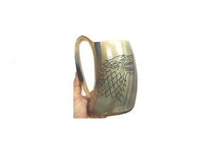 Jarra Vikinga de Cuerno de Búfalo para Beber, 18 Onzas, Jarra de Cerveza, Hidromiel, Inspirada en el Medievo, Ecológica, Vintage, de Calidad para Vajilla - Product Image 2