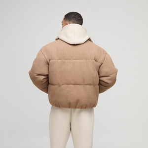 Blouson matelassé pour homme – Manteau d'hiver décontracté en tissu doux – Blouson court matelassé pour homme – Manteau streetwear chaud de qualité supérieure - Product Image 2