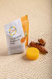 Turmeric Brightening Facial <b>Soap</b> Bar-Handmade Transparent Medicated Moisturizing Face Wash for All Skin Types - Product Image 4