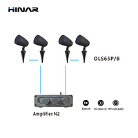 Set Speaker Gantung HINAR 6.5 Inch dengan Amplifier N2 RCA Stereo Tweeter yang Dapat Diputar Tahan Cuaca untuk Musik Latar Belakang