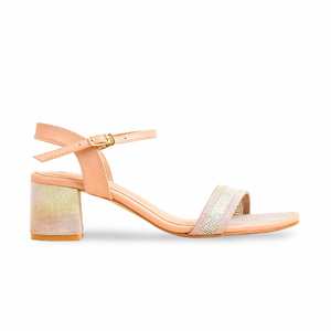 Sandalias de tacón FN5903 rosa con diseño elegante - Product Image 4