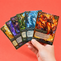 Cartes de jeu TCG personnalisées avec impression couleur intégrale, cartes à collectionner de qualité supérieure, cartes à jouer en papier rigide avec boîte de rangement
