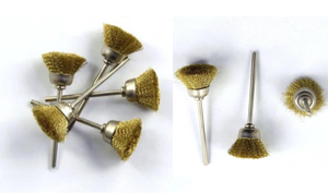 Brass <b>Wire</b> Miniature Cup <b>Brush</b> for Precision Cleaning Deburring Polishing Metal Surface Tool - Product Image 3