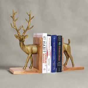 Heavy Duty Metal Bookend Solid Structure With NonSlip Base Ideal For Keeping <b>Books</b> Upright And Neatly Arranged Modern Decorative - Product Image 5