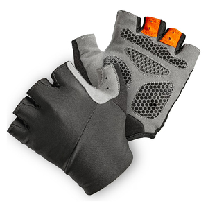 Gants de cyclisme unisexes de qualité supérieure, demi-doigts, protection UV, antidérapants, isolants thermiques, respirants, avec trous d'aération, amortissants, fermeture auto-agrippante - Product Image 1