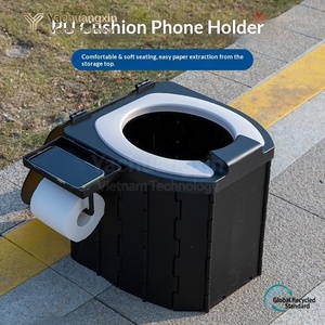 Inodoro Portátil de PU con Tapa para Adultos, Inodoro para Coche, Camping, Bebés y Niños - Product Image 3
