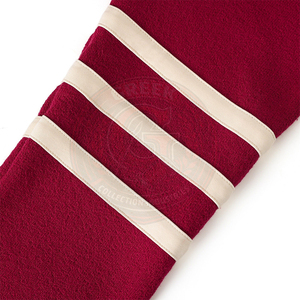 Cardigan pour femme Sorority Delta Sigma, pull à manches longues, tricoté, boutonné devant, bordeaux avec bordure blanche et logo avec lettres grecques - Product Image 5