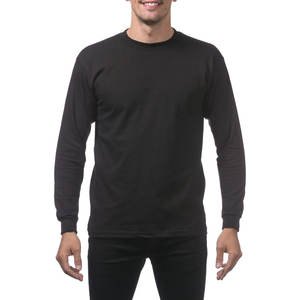 เสื้อยืดแขนยาวออร์แกนิคทรงพอดีตัว ระบายอากาศได้ดี สำหรับผู้ชาย เสื้อผ้าเรียบง่าย แฟชั่น เสื้อยืดคอกลมแขนยาวระบายอากาศได้ดีสำหรับผู้ชาย - Product Image 1