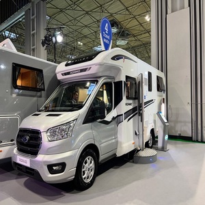 Caravane de voyage tout-terrain prête pour l'aventure, maison mobile, camping-car avec lit queen-size, réfrigérateur, réservoir d'eau, pour camping en plein air - En solde - Product Image 4