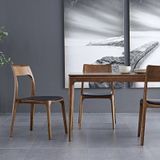 SINTERIOR MODERN <b>WALNUT</b> SOLID WOOD DINING <b>TABLE</b> 160CM FOR 6 PEOPLE (READY TO SHIP) - Product Image 6