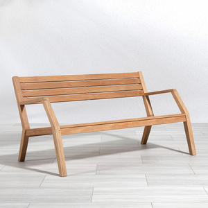 Banco de Teca Sólida de Alta Calidad con Diseño Moderno, Ecológico, Resistente al Agua, Asientos para Exteriores para Uso Comercial y Público - Product Image 6