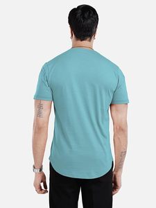 T-shirt pour homme à col en V et manches courtes, coupe classique pour un port confortable et décontracté au quotidien - Product Image 1