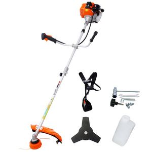 Decespugliatore a Benzina 4 Tempi 52cc con Decespugliatore a Filo da 3 Metri e Tracolla con Impugnatura in Gomma - Product Image 1