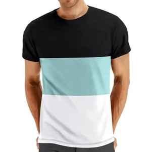 Camiseta de verano de manga corta, moderna, juvenil, estilo urbano, con logo personalizado, 100% algodón fresco. - Product Image 1