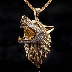 Colgante Hiphop Iced Out de Plata de Ley 925 con Moissanita VVS Personalizada, Colgante 3D con Rostro, Collares Finos - Product Image 2