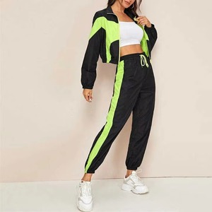 Ensemble coupe-vent oversize pour femme, veste légère imperméable à fermeture éclair et boutons, pantalon de jogging, streetwear décontracté - Product Image 4