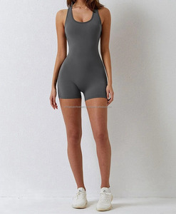 Womens High Waist Full Length Custom Jumpsuit Zipper Front Sleeveless Spandex/Polyester Solid Color Breathable Summer - Product Image 5