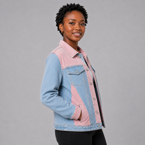 Durable Women Denim Jacket Custom Logo Breathable Washed Cotton Button <b>Up</b> Casual Streetwear Fashion Women <b>Jean</b> Jacket for Winter - Product Image 4