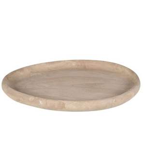 Bandeja de travertino en forma de lágrima, color beige, para decoración del hogar y exhibición, en oferta. - Product Image 2