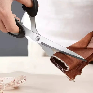 Ciseaux de tailleur en acier inoxydable pliables à long manche, écologiques, outil de coupe professionnel pour la couture de vêtements, les projets d'artisanat et les cheveux - Product Image 2