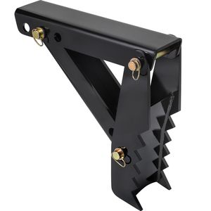 Accessoires de pince de pelle hydraulique en acier noir robuste de 18 pouces, avec dents de 1/2 pouce d'épaisseur et boulons de 12 mm, pour grappins de rétrocaveuse - Product Image 1