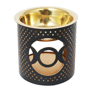 Portavelas Votivo de Metal con Diseño Moderno y Ecológico, Hecho a Mano, Decoración Navideña para el Hogar - Product Image 1