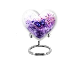 Urne funéraire mini en métal noir, design pistolet, en forme de cœur, avec support, idéale pour adultes et nourrissons - Vente chaude - Product Image 3